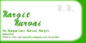 margit murvai business card